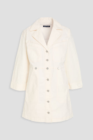 VERONICA BEARD MCKINLEY COTTON-BLEND TWILL MINI SHIRT DRESS - Size M