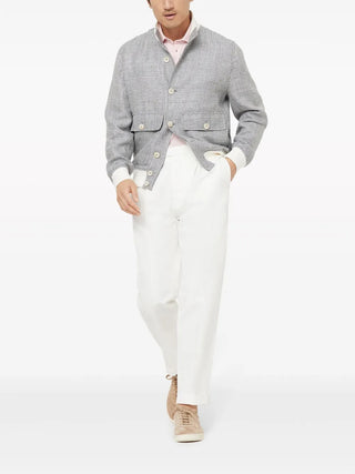 Brunello Cucinelli Cotton Piqué Three-Button Polo Shirt Pale Pink