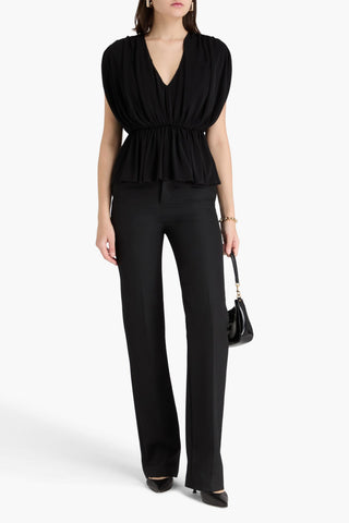 ESSE STUDIOS BONACHI DRAPED JERSEY TOP - Size 6
