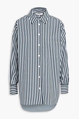 FRAME STRIPED COTTON-POPLIN SHIRT - Size S