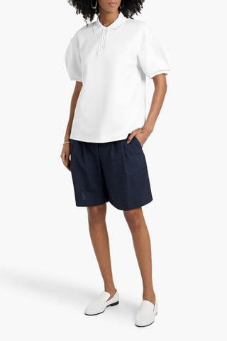 TIBI PIQU POLO SHIRT - Size XL