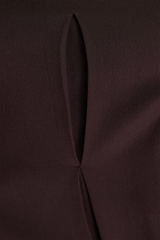 VICTORIA BECKHAM PLEATED SILK CREPE DE CHINE BLOUSE - Size 10