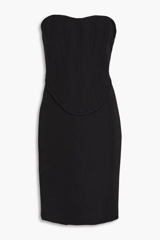 MOSCHINO STRAPLESS TWILL MINI DRESS - Size 42