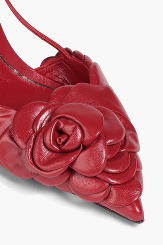 VALENTINO GARAVANI 03 ROSE EDITION ATELIER LEATHER SLINGBACK PUMPS - Size 36