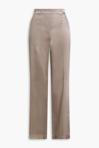JOSEPH TOVA SILK-SATIN STRAIGHT-LEG PANTS - Size 42
