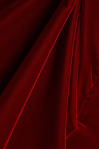 OSCAR DE LA RENTA ONE-SHOULDER CUTOUT VELVET MIDI DRESS - Size 8