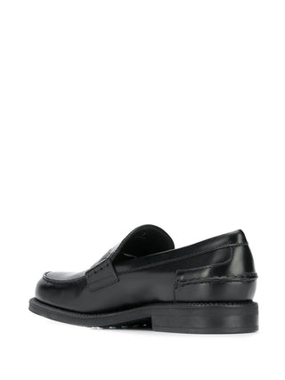 Tods Leather Penny Loafers with Chunky Sole Black