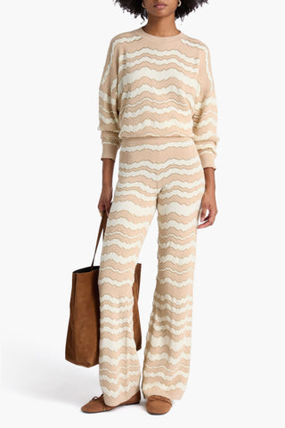 MISSONI CROCHET-KNIT FLARED PANTS - Size S