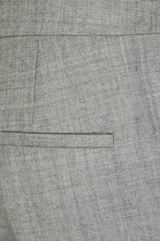 THEORY MLANGE WOOL-FLANNEL STRAIGHT-LEG PANTS - Size 8