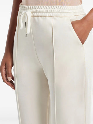 Tom Ford Cotton Blend Pintuck Track Pants White