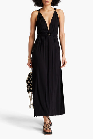 MELISSA ODABASH HARPER EMBELLISHED JERSEY MAXI DRESS - Size M