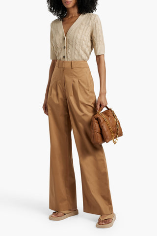 VERONICA BEARD RENNERT COTTON-BLEND WIDE-LEG PANTS - Size 2