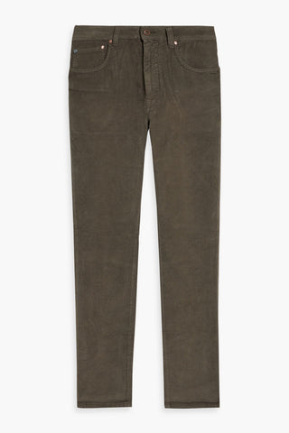 BOGLIOLI SLIM-FIT COTTON-BLEND CORDUROY PANTS - Size 36