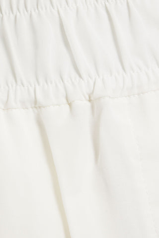 BRUNELLO CUCINELLI COTTON-ORGANDIE WIDE-LEG PANTS - Size 44