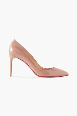 CHRISTIAN LOUBOUTIN PIGALLE FOLLIES 85 PATENT-LEATHER PUMPS - Size 37.5