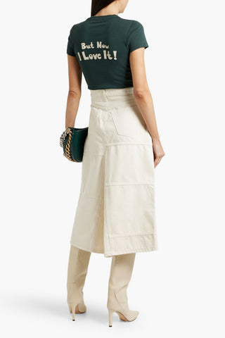RE/DONE PANELED DENIM MIDI SKIRT - Size 27