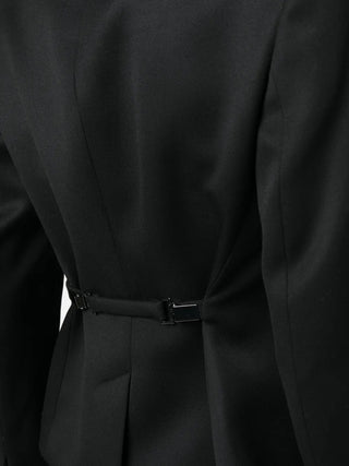 Tom Ford Crepe Fitted Peplum Blazer with Flap Pockets
