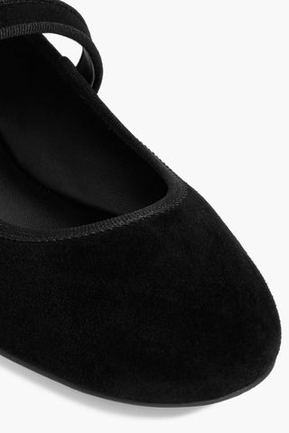 STUART WEITZMAN ALICE SUEDE MARY JANE FLATS - Size 9.5