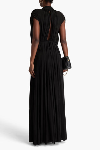 PHILOSOPHY DI LORENZO SERAFINI DRAPED JERSEY MAXI DRESS - Size 40