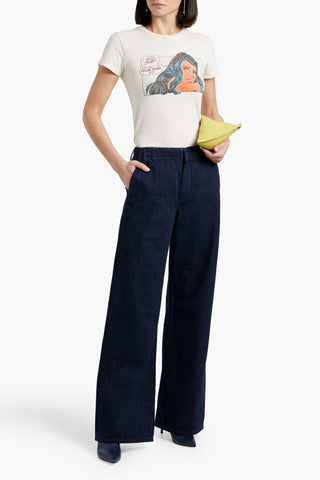 RE/DONE TROUSER HIGH-RISE WIDE-LEG JEANS - Size 28