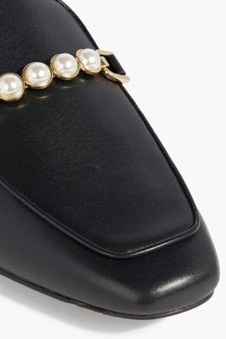 STUART WEITZMAN PERLA EMBELLISHED LEATHER MULES - Size 8