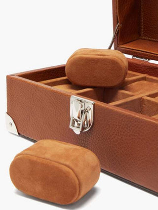 Brunello Cucinelli Grain Leather Corner-Reinforced Keepsake Box