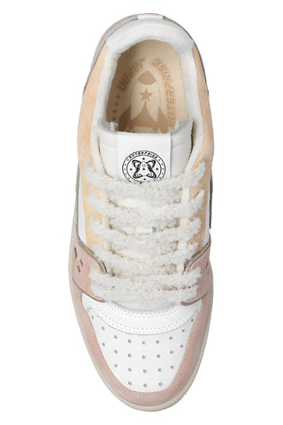 Enterprise Japan Leather Suede Rocket Graphic Low-Top Sneakers