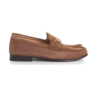 Brunello Cucinelli Mens Horsebit Warm Brown Loafers
