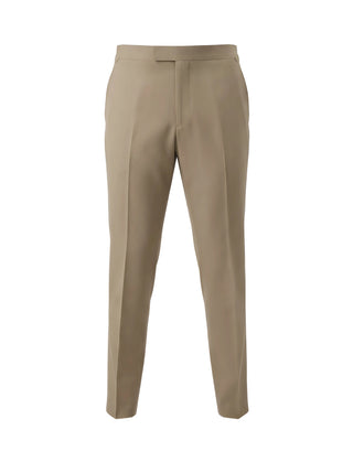 Tom Ford Beige Cotton and Slk Pants With Side-Adjusters
