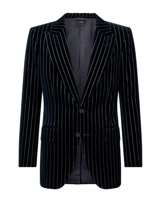 Tom Ford Velvet Pinstripe Two-Button Blazer