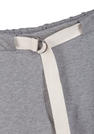 Brunello Cucinelli Brunello Cucinelli Cotton Jersey Lounge Trousers with D-Ring Belt