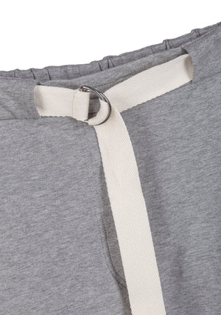 Brunello Cucinelli Brunello Cucinelli Cotton Jersey Lounge Trousers with D-Ring Belt