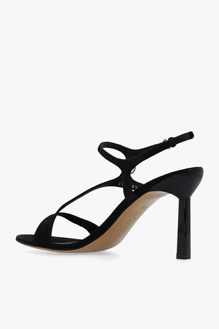 FERRAGAMO Suede T-Strap High-Heel Sandals