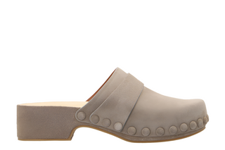 Chloé Suede Studded Platform Clogs