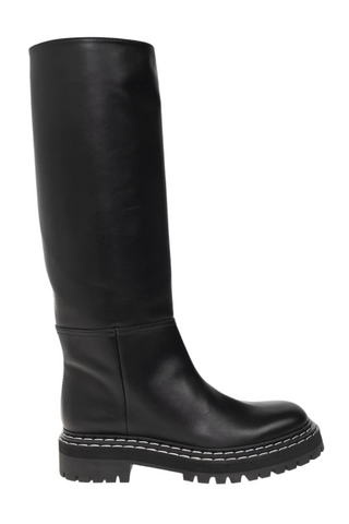 Proenza Schouler Smooth Leather Lug Sole Knee-High Boots