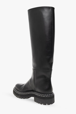 Proenza Schouler Smooth Leather Lug Sole Knee-High Boots