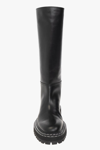 Proenza Schouler Smooth Leather Lug Sole Knee-High Boots
