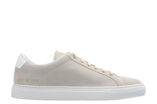 Common Projects Suede and Leather Low-Top Sneakers Nude