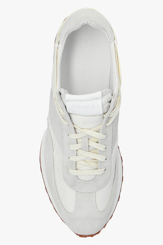 Rhude Suede Nylon Low-Top Runner Sneakers with Laced Collar